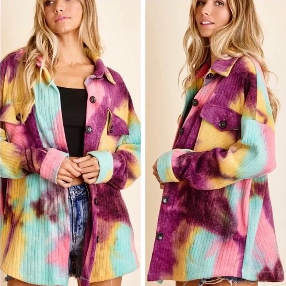 ❌LAST ONE Fabulous Oversized Boho Chic Shirt Jacket - Picture 1 of 4